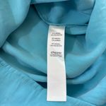 Chico's  Top size 1/Medium Button-Up Dress shirt‎ Ice Blue Silky buisness casual Photo 8