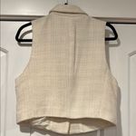 Joie  Cream Textured Vest with Lapel Collar‎ size 12 Photo 3