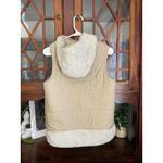 Patagonia  Los Gatos Reversible Hooded Vest Fleece Quilted Cream Size Small Photo 4