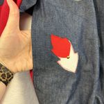 Handmade Vtg L Large Sweatshirt Jean Jacket Southwest Embroidered Denim Native Photo 3