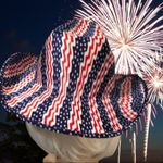 Cowgirl hat! Red, white and blue costume! Red Photo 3
