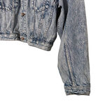 American Eagle AE Acid Wash Cropped Denim Jacket M Streetwear Y2K Retro 90s Grunge Photo 2