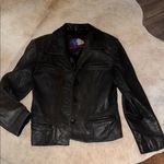 Classic Black Leather Jacket butter soft size medium Photo 1