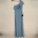 Lulus  Last‎ Forever Powder Blue One-Shoulder Ruffle Maxi Dress Size S Photo 2