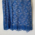 Lavender Brown  Blue Lace Sleeveless Top Medium Photo 3