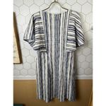 Akemi + Kin  by Anthropologie Navy Jovanie Coastal Flutter Dress - Size - Medium Photo 2