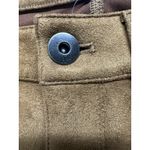 J. Jill Women's New Faux Suede Luxe Taylor Pants Ankle Straight Slim Leg 2P Brown Photo 6