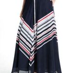 Tommy Hilfiger A-line sweep maxi skirt preppy nautical patriotic size 16 Photo 0