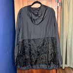 Fabletics  Becca Half Zip Jacket Black Oversized Windbreaker Lace Hoodie Size 3X Photo 6