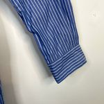 Mille Button Down Blue Striped Oxford Long Sleeve Shirt Dress Shirtdress XS Photo 4