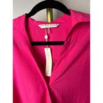Trina Turk Pink Tour Wrap Short Sleeve Silk Cotton Top NWT Sz. XS Photo 2