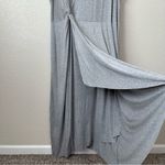 Roaman’s Gray Asymmetrical Knot Front Maxi Dress Size 3X Photo 4