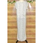 Entro Long Maxi Dress Gray Snakeskin Size M Sleeveless Casual Lounge Summer Beach Photo 6