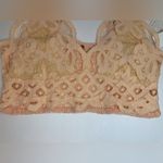 Intimately Free People NWT Adella Bralette in Electric Nectar Orange Mot Size S Photo 4