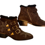 Chloé NEW Chloé Suede Studded Ankle Boots – EU 38 / US Women's 7.5–8 Photo 0