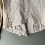 Nic+Zoe  sz XS linen zip cream blazer‎ jacket NWOT Photo 3