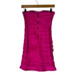 NWT Thirty Thirty Strapless Ruched Mesh Mini Dress Womens S Pink Y2K Party Photo 3