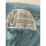 Vintage Billie Jo Knit Cardigan Sweater Size L Baby Blue Grannycore Scallop Size L Photo 5
