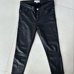Mango  Coated Denim Black Jeans Size 6 Photo 0