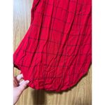 A New Day Red Plaid Button Up Top Woman’s Size Medium Photo 7