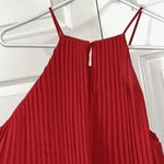 ZARA  Red Pleated Jumpsuit(Size Small) Photo 5