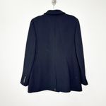 J.Crew Womens Evening Blazer Jacket Italian Double Cloth Wool Black Size 12 NEW Photo 1