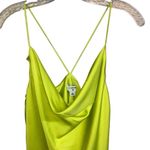 508. Cushnie X target two toned satin assymetrical midi dress size 8 Yellow Photo 6