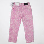 BDG NEW Urban Outfitters Cowboy Fit High Waisted Snake Print Pattern Pink Jeans Photo 3