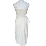 Abercrombie & Fitch - White Midi Smocked Spring Bridal Casual Dress Sz Medium Photo 2