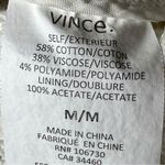 Vince  Off-White Fringe Tweed Moto Blazer Jacket Size Medium Photo 3