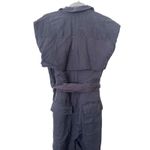SAINT ART Maxine Belted Cargo Jumpsuit Navy Blue Small Photo 4