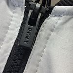 NWOT DKNY Sport Women's S Logo Bomber Jacket Ribbed Cuffs Hem Cream Black White Photo 8