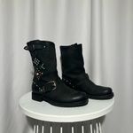 Frye Veronica Studded Stone Motorcycle Boots | 6 Photo 2