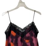 ZARA Y2K Lace Trim Slip Dress Small Spaghetti Strap Animal Print Cami Lined Photo 4