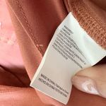 TINY Wide Leg Pants Womens Size S Neutral High Waist Pleated Cuffed Retro Orange Photo 4