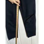 RE/DONE  Originals 70s Stove Pipe Noir with Rip Cropped Jeans 27-Black Button Fly Photo 11