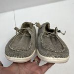 Hey Dude  Size 8 Wendy Loafers Sox Beige Knit Slip On Shoes Lightweight Women’s Photo 11