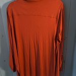 Apt. 9  Button Down Burnt Orange Blouse with Rolled Sleeves, Size XL Photo 3
