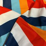 Striped, multicolored, and strapless bikini in size small Photo 6