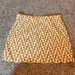 Elodie Skirt Large Beige Gold Heart Pattern Mini Corduroy Cute Trendy Photo 4