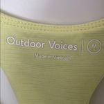Outdoor Voices  Yellow High Neck Sports Bra Medium Photo 5