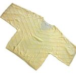 New York And Company Loose Fitting Boxy Style Yellow Short Sleeve Shirt Size Med Photo 0