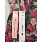 AQUA  Floral Print Long Sleeve Mini Dress V-Neck‎ Ruched Party Cocktail Photo 7