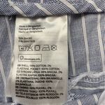 Black Halo H&M L.O.G.G. Size 10 Blue and white‎ strip womens chino shorts Photo 5