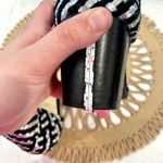 Rag & Co Black Silver Leather Suede Velcro Ankle Sandal Heels Size US 9 Photo 8