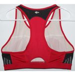 Adidas Women's  Red Black Elastic Straps Athletic Racerback Sports Bra Size Large Photo 1