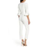 Black Halo NWT Brooklyn Jumpsuit in Porcelain White Slim Leg One-Piece 12 $460 Photo 2