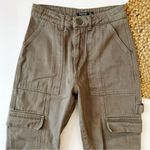 Nasty Gal  Olive Green High Rise Cargo Pants Photo 1