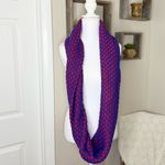 J.Crew  Infinity Scarf Red Blue Wool Cashmere Photo 1