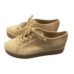 Vince Windell Womens Suede Platform Sneakers Size US 7 EUR 37 Tan Beige Low Top Photo 1